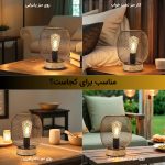 چراغ شارژی با نور LED گرم در اتاق خواب