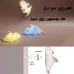 چراغ رومانتیک سیلیکونی به شکل اژدها با نور ملایم